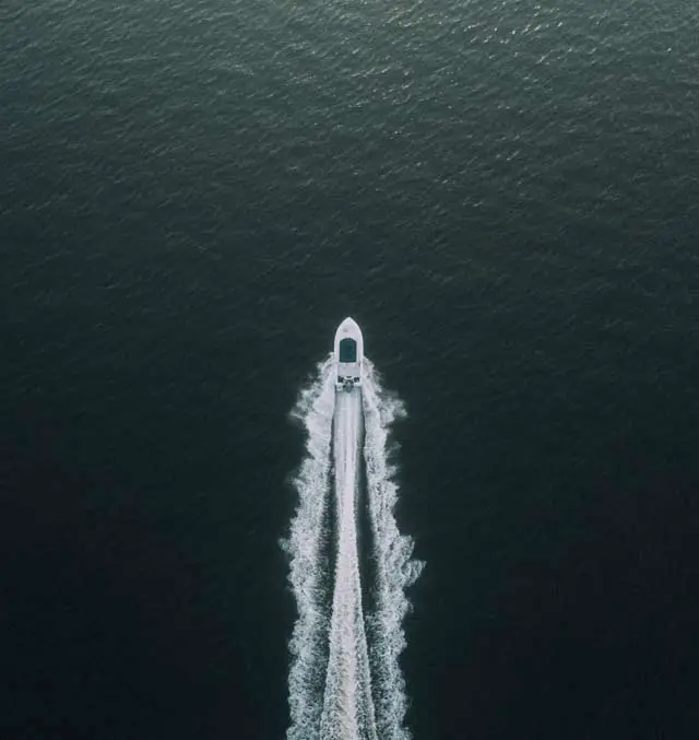 boat in the ocean